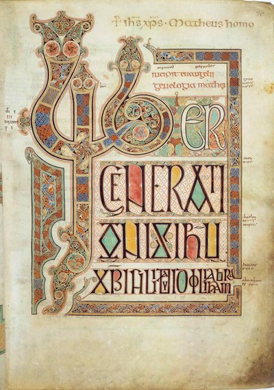 Lindisfarnská evangelia, 715-721. od Eadfrith,