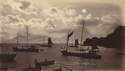 Moonlight Effect-Bay of Panama, 1877. od Eadweard Muybridge