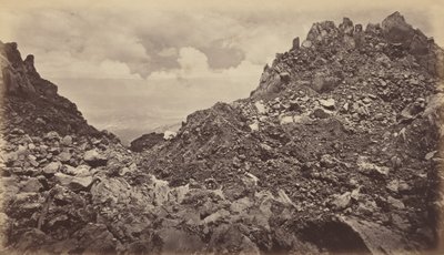 Quezaltenango z kráteru sopky, 1877. od Eadweard Muybridge