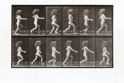 Dítě běží, deska 469 od Animal Locomotion, 1887 od Eadweard Muybridge