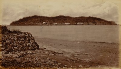 Ostrov Naos, od Perico, Panamský záliv od Eadweard Muybridge