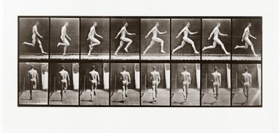 Muž běží, deska 65 z Animal Locomotion, 1887 od Eadweard Muybridge