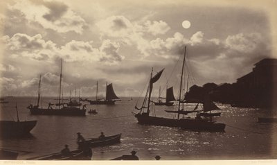 Moonlight Effect-Bay of Panama od Eadweard Muybridge