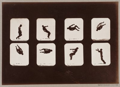 Talíř 106. Sportovci, Twisting Summersault od Eadweard Muybridge
