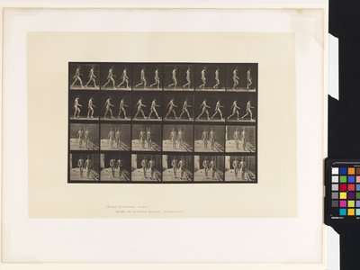 Talíř 12.Chůze od Eadweard Muybridge