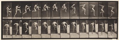 Talíř 153. Skákání; Běžecký skok vysoký (boty) od Eadweard Muybridge