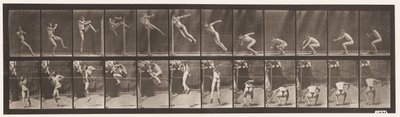 Talíř 157. Skákání; Běh Twist skok vysoký od Eadweard Muybridge