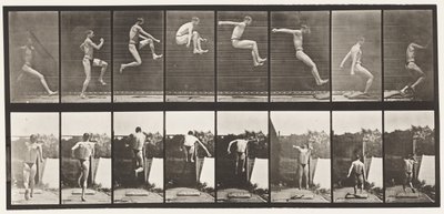 Talíř 160. Skákání; Běh na skok (boty) od Eadweard Muybridge
