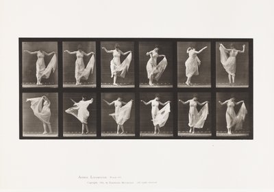 Talíř 187. Tanec od Eadweard Muybridge