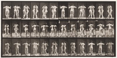 Talíř 196. Tančící valčík, dva modely od Eadweard Muybridge