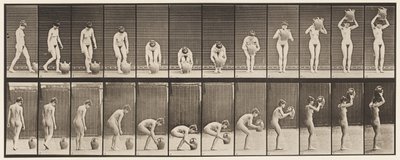 Talíř 224. Shýbání a zvedání nádoby na vodu k hlavě od Eadweard Muybridge