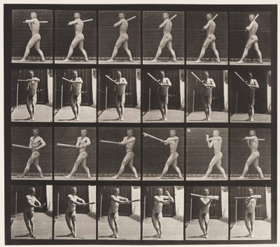 Talíř 274. Base-ball; Odpalování od Eadweard Muybridge