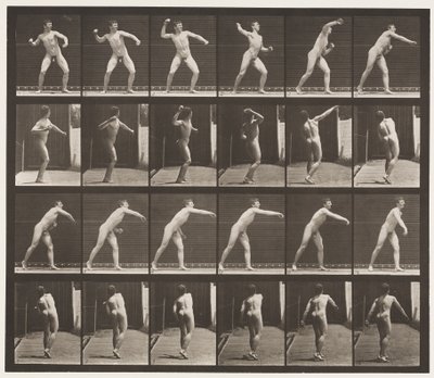 Talíř 286. Base-ball; Házení od Eadweard Muybridge