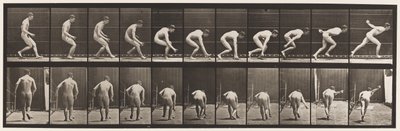 Talíř 287. Base-ball; Běh a zvedání míče od Eadweard Muybridge