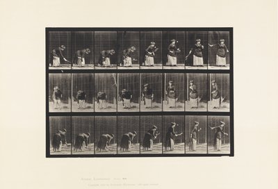 Talíř 295. Tenis na trávníku; Porce od Eadweard Muybridge