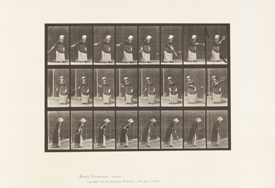 Talíř 297. Tenis na trávníku od Eadweard Muybridge