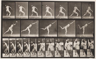 Talíř 316. Heaving a 20-lb Rock, 1885 od Eadweard Muybridge