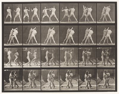 Talíř 330. Boxování; Cross Counter (boty) od Eadweard Muybridge