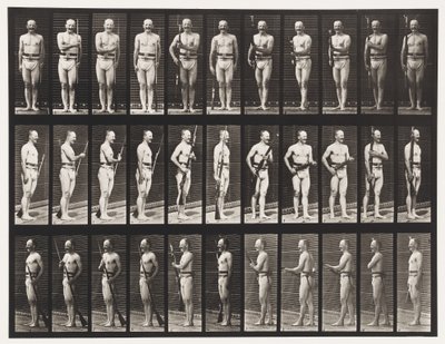 Deska 351. Opravte a uvolněte bajonety, 1872-1885 od Eadweard Muybridge