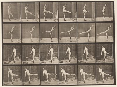 Deska 370. První baletní akce od Eadweard Muybridge