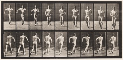 Talíř 3. Chůze od Eadweard Muybridge