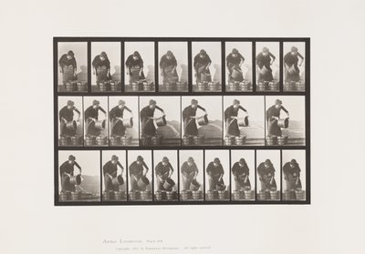 Talíř 403. Vyprázdnění vědra s vodou od Eadweard Muybridge