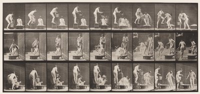 Deska 408. Dva modely od Eadweard Muybridge
