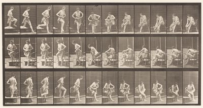Talíř 410. Vystoupit z vany, posadit se, utřít nohy od Eadweard Muybridge