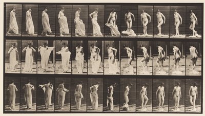 Talíř 431. Záchod; Sundání oblečení od Eadweard Muybridge