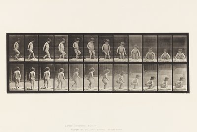 Talíř 476. Dítě, sedí na zemi od Eadweard Muybridge