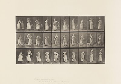 Talíř 495. Různé fáze toalety od Eadweard Muybridge
