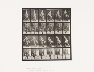 Talíř 49. Rychlá chůze a otáčení od Eadweard Muybridge