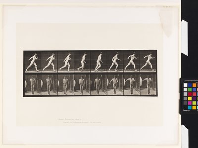 Talíř 4. Chůze od Eadweard Muybridge