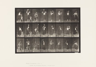 Talíř 517. Různé pohyby s nádobou na vodu od Eadweard Muybridge