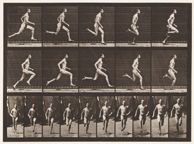 Talíř 60. Běh na půl míle (boty) od Eadweard Muybridge