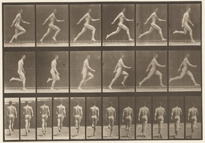Talíř 64. Běží při plné rychlosti od Eadweard Muybridge