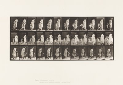Talíř 72. Běh, vedoucí dítě (70) v ruce od Eadweard Muybridge