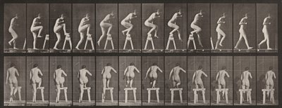 Tabulka číslo 178. Nastupování na kozlík a přes něj od Eadweard Muybridge