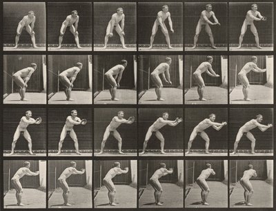 Tabule číslo 280. Baseball, chytání od Eadweard Muybridge