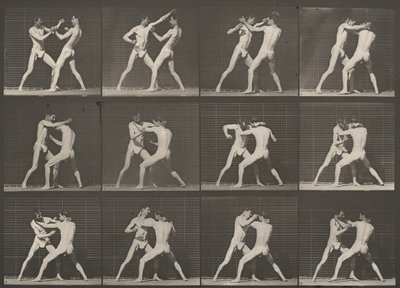 Tabule číslo 340. Box, otevřená ruka od Eadweard Muybridge