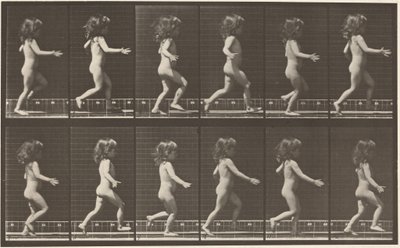 Číslo desky 469. Dítě běží,1887 (foto) od Eadweard Muybridge
