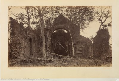 Ruiny kostela Las Monjas, Stará Panama od Eadweard Muybridge