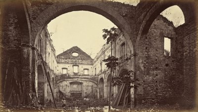 Zříceniny kostela Santo Domingo v Panamě od Eadweard Muybridge