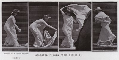 Lidská postava v pohybu: Vybrané fáze ze série 61 od Eadweard Muybridge