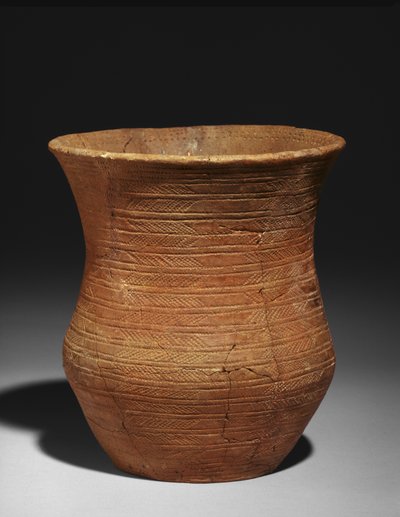 Zvonová kádinka z hrobu v Radley, Barrow Hills, cca 2500-2150 př.nl (jíl) (viz také 3073366) od Early Bronze Age