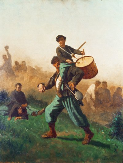 Studie pro zraněného bubeníka od Eastman Johnson