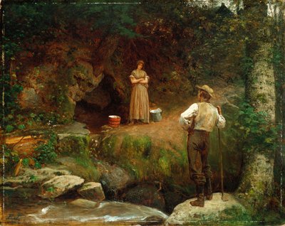 Raní milenci od Eastman Johnson