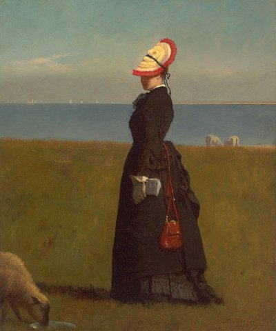 Jehňata, Nantucket od Eastman Johnson