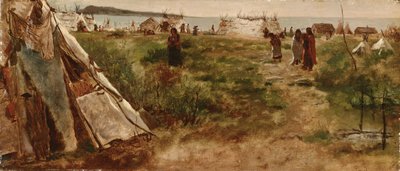 Tábořiště Ojibwe od Eastman Johnson