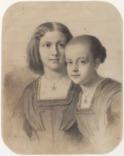 Portrét Woltery Geertruidy, hraběnky z Limburg Stirum a hraběnky Frederiky Augusty od Eastman Johnson